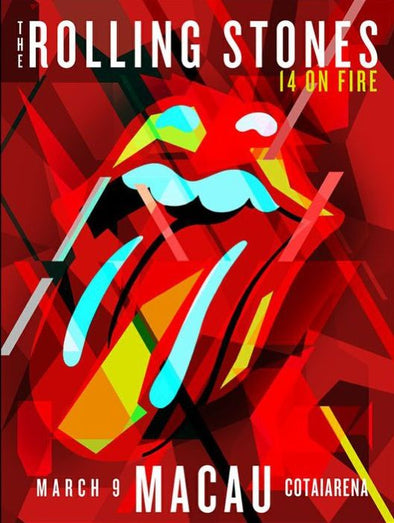 Rolling Stones - 2014 official poster Macau Cotaiarena