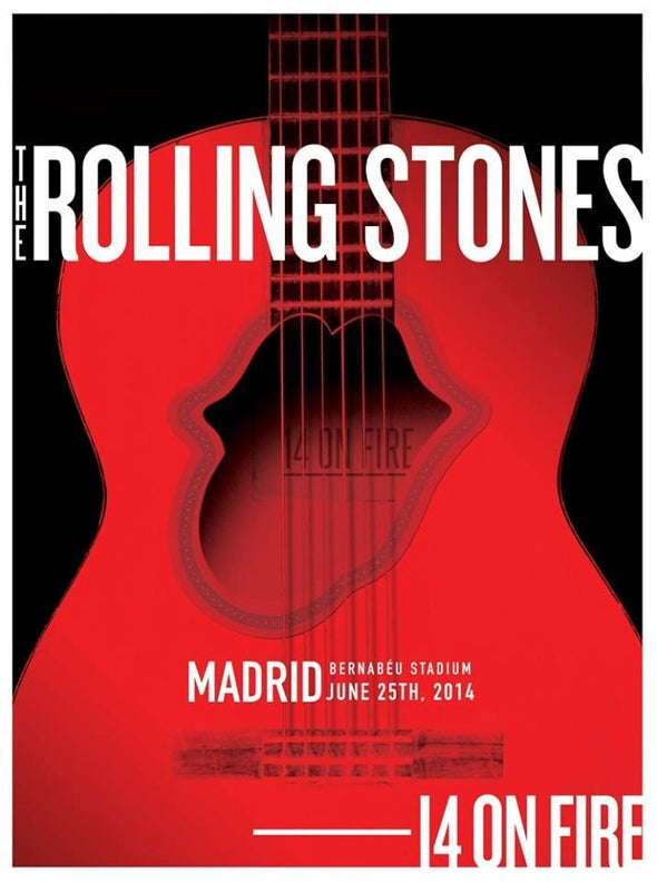 Rolling Stones - 2014 official poster Madrid, Spain #2