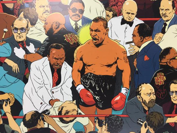 Iron Mike Tyson Vegas - Mickey Duzyj Poster Art Print