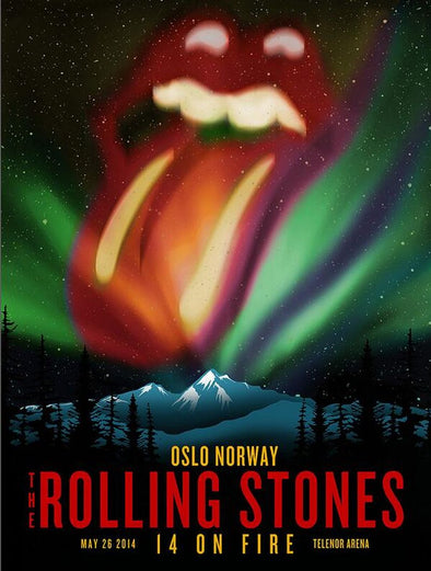 Rolling Stones - 2014 official poster Oslo Norway #2
