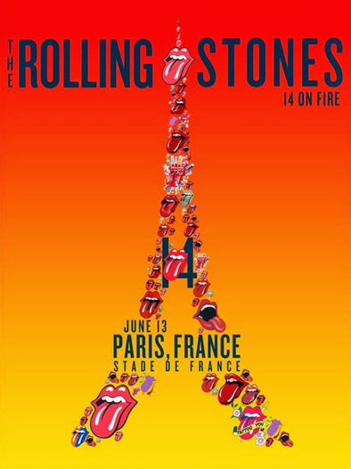 Rolling Stones - 2014 official poster Paris France