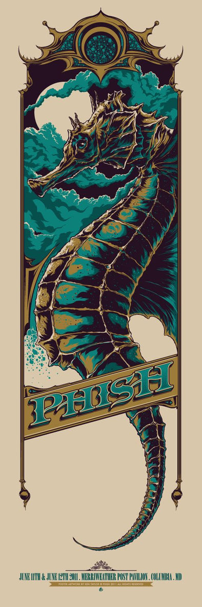 Phish - 2011 Ken Taylor poster Columbia, MD Merriweather
