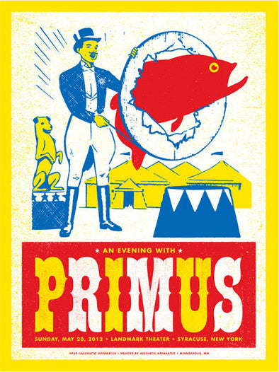 Primus - 2012 Aesthetic Apparatus poster Syracuse Landmark Theater (S/N)