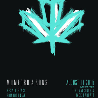 Mumford & Sons - 2015 poster Edmonton, AB Rexall Place