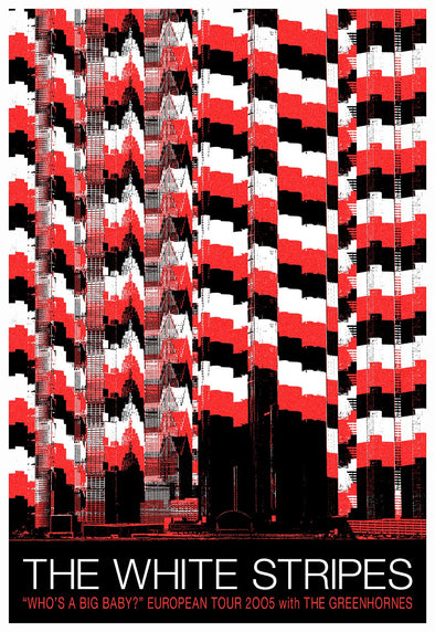 The White Stripes - 2005 Rob Jones Poster Euro Tour