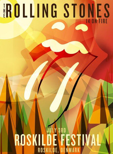 Rolling Stones - 2014 official poster Roskilde, Denmark