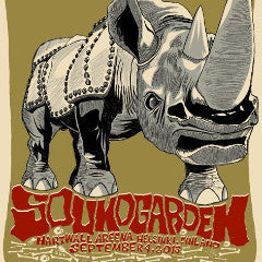 Soundgarden - 2013 Brian Methe poster Hartwall Areena Helsinki, Finland