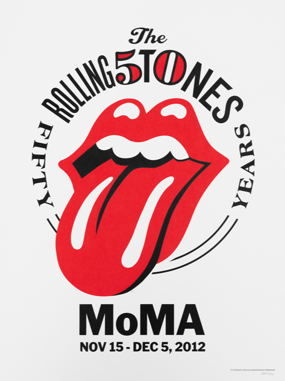 Rolling Stones - 2012 official poster MoMA 50th Anniversary