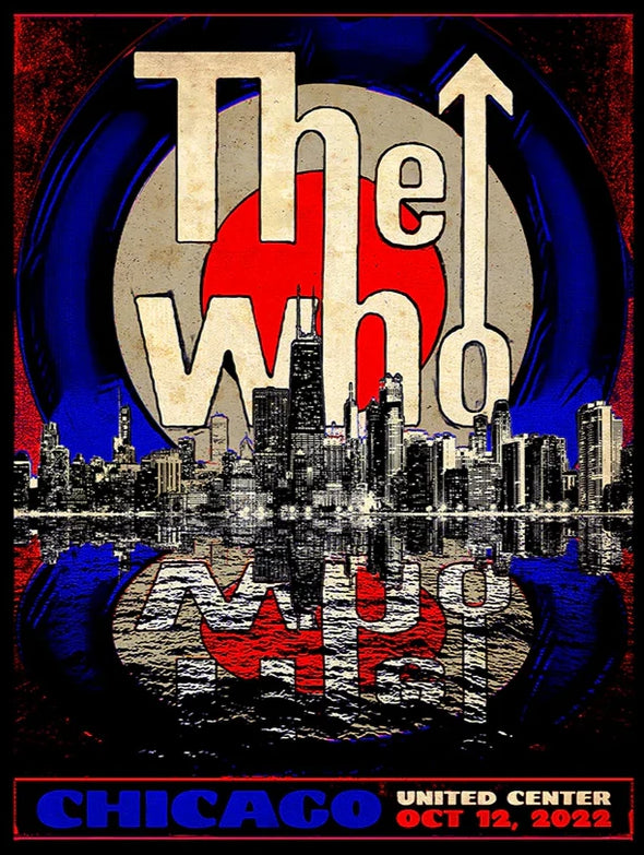 The Who - 2022 poster North America Tour Chicago, IL
