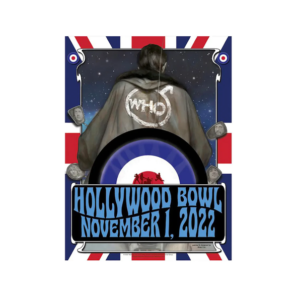 The Who - 2022 poster North America Tour Hollywood, CA