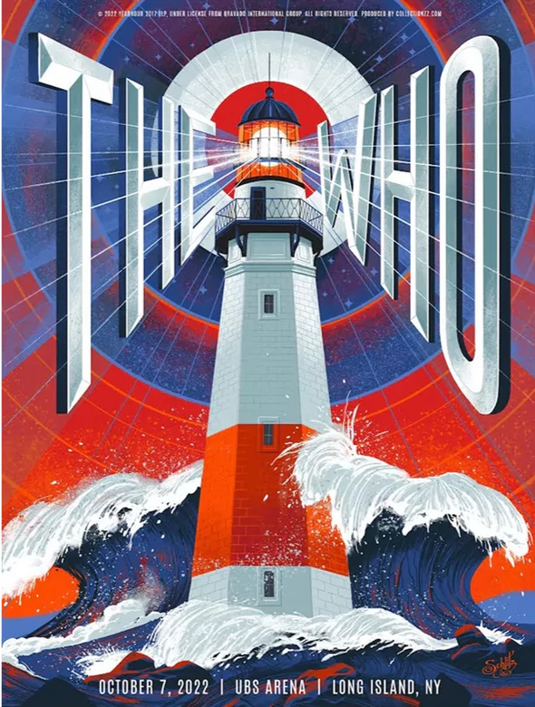 The Who - 2022 poster North America Tour Long Island, NY