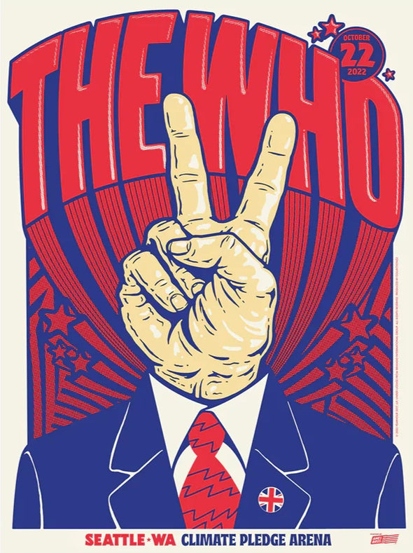 The Who - 2022 poster North America Tour Seattle, WA