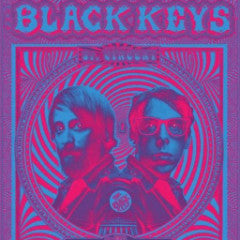 The Black Keys - 2014 EMEK Poster Nashville, TN Bridgestone Arena BLUE Psycadeli
