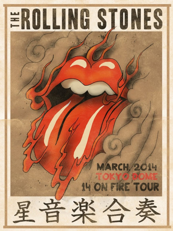 Rolling Stones - 2014 official poster Tokyo Dome Japan #1
