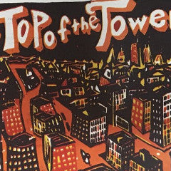 Top of the Tower - Jim Pollock poster Chicago print carve repeat