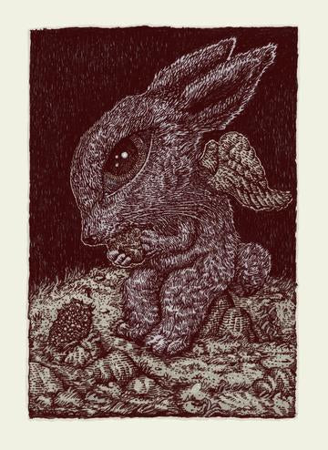 Truffle Bunny - 2019 David Welker poster, art print, VARIANT Edition