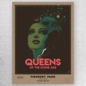 Queens of the Stone Age - 2018 Richey Beckett poster London Finsbury Park