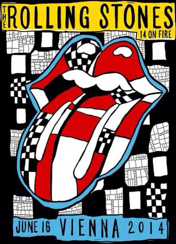 Rolling Stones - 2014 official poster Vienna, Austria