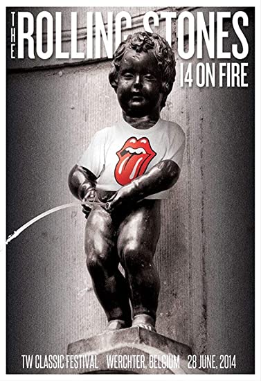 Rolling Stones - 2014 official poster Werchter, Belgium