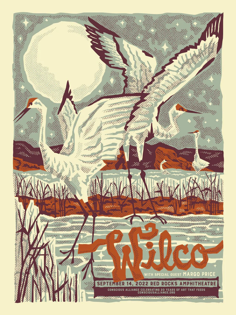 Wilco - 2022 Furturtle poster Red Rocks Morrison, CO – Sold Out Posters