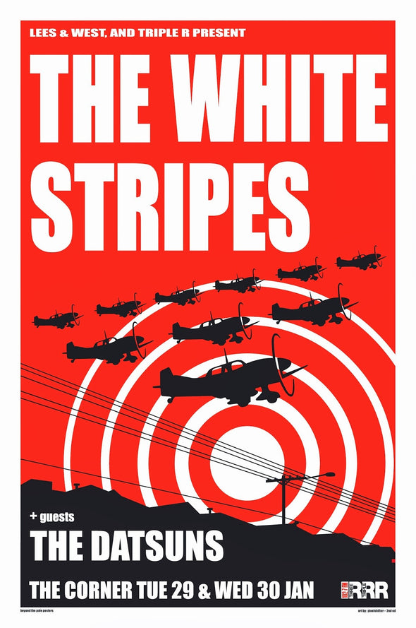 The White Stripes - 2002 Scott Richie poster Melbourne, AUS Corner Hotel