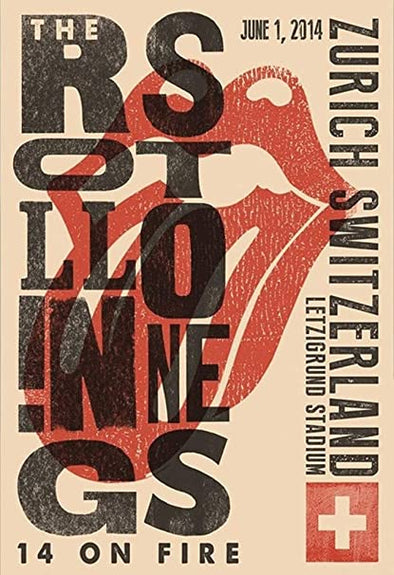 Rolling Stones - 2014 official poster Zurich, Switzerland #1